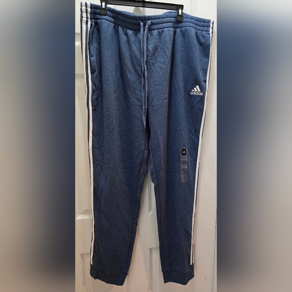 Adidas 3XLT Blue Track Pants with White Stripes - Picture 1 of 10